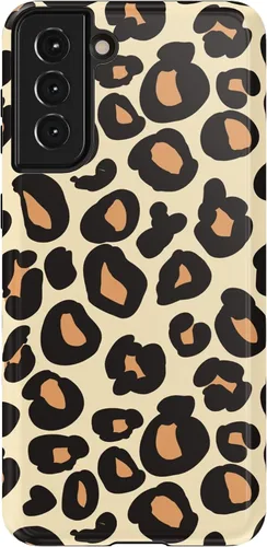 Vista 9 de Casely Funda para Galaxy S21 Here Comes The Sun Colorblock Sunset Diseño protector delgado esencial de doble capa Aquí viene el sol