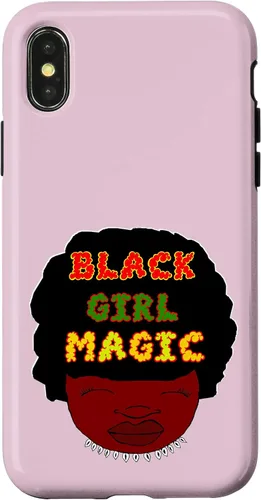 Vista 5 de Funda mágica para iPhone 12 mini niña negra