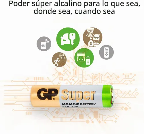 Vista 6 de GP Batería de alto voltaje 27A (MN27) - Tarjeta de 5 piezas