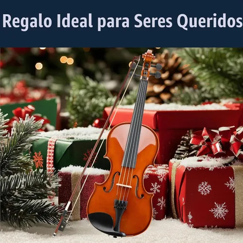 Vista 7 de Mendini by Cecilio Juego de viola de madera maciza de 12 pulgadas para principiantes, kit de viola acústica tallada a mano con estuche rígido, arco