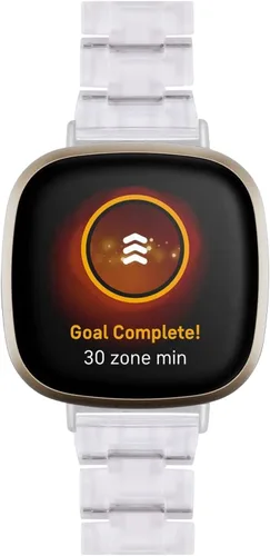 Vista 13 de Correa de reloj de resina compatible con Fitbit Versa 4/Sense 2/Versa 3/Sense 1, pulsera brazalete de moda ligera y ajustable de repuesto