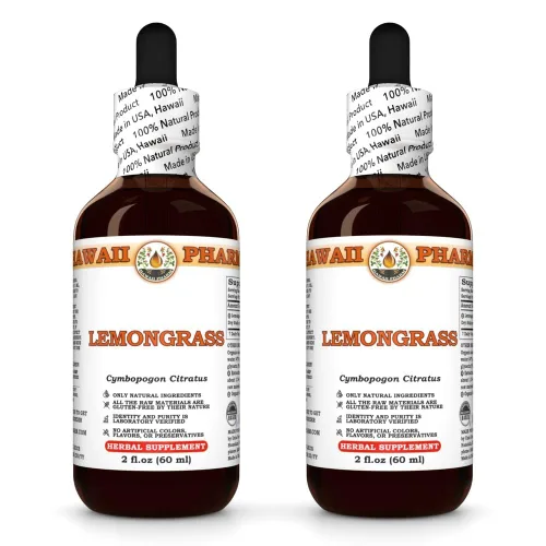 Vista 3 de HawaiiPharm Extracto líquido de citronela (Cymbopogon Citratus) 2x2 oz