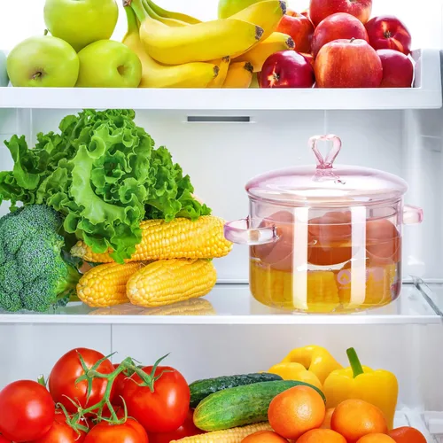 Vista 7 de HANABASS Tapa multiusos de vidrio para estofado, olla de sopa de borosilicato, diseño de doble asa para cocinar de forma segura para guisos, sopas