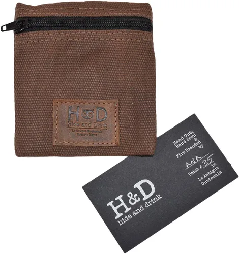 Vista 17 de Hide & Drink, Bolsa de condón de lona encerada resistente al agua, bolsa de bolsillo con tecnología Change Valuables, regalo clásico para socios