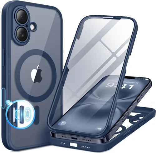 Vista 42 de BERFY Funda para iPhone 12 Pro Max, compatible con MagSafe, protector de pantalla de privacidad integrado y protección de cámara, antiespía