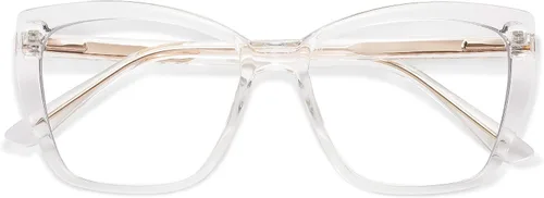 Vista 8 de AMOMOMA Trendy TR90 Gafas de Lectura Grandes con Filtro de Luz Azul para Mujeres, Elegantes Gafas Cuadradas Tipo Ojo de Gato AM6031