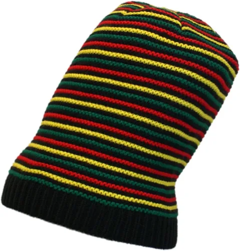 Vista 24 de Shoe String King SSK Rasta Knit Tam Hat Dreadlock Gorra con múltiples diseños y tamaños.