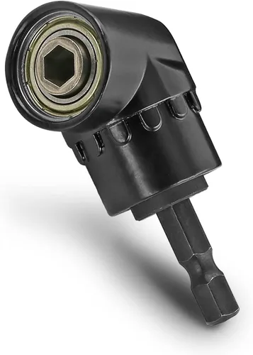 Vista 8 de Destornillador de ángulo recto de 105 grados, adaptador de accesorio de extensión de taladro con enchufe magnético hexagonal de 1/4 pulgadas