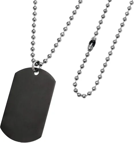 Vista 4 de Llavero o collar personalizado de 24 pulgadas con grabado fotográfico de huellas dactilares