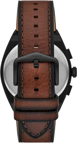 Vista 3 de Fossil Reloj cronógrafo de cuarzo Everett para hombre Negro Oliva Cronógrafo