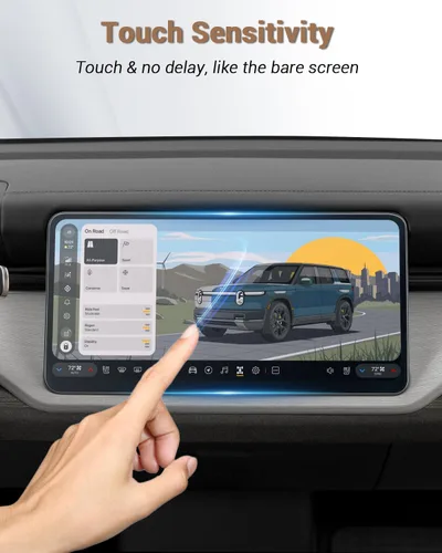 Vista 6 de 2027 Rivian R2 - Protector de pantalla tintado de 15.6 pulgadas, accesorios