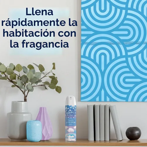 Vista 10 de Glade Ambientador, espray de habitación, Cotton Cloud Dream, 8.3 onzas, 2