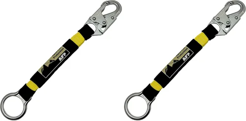 Vista 8 de AFP Extensión de anillo en D resistente de 18 pulgadas para protección contra caídas con gancho de presión y junta tórica. Cumple con OSHA/ANSI PPE