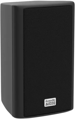Vista 4 de Acoustic Audio by Goldwood AA351B - Altavoces de 2 vías de alto rendimiento para interiores y exteriores de 500 W con graves potentes (1 par, negro)