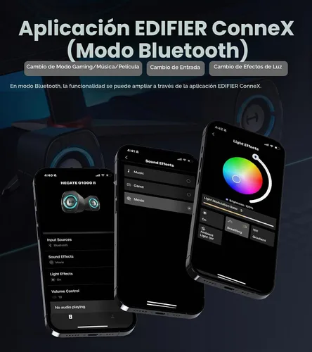 Vista 9 de Edifier G1000 II RGB Light Compact Gaming Altavoces de escritorio Negro