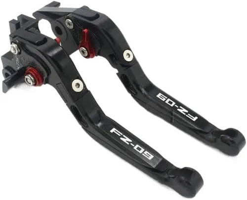Vista 8 de TEMKIN W para Yamaha FZ09 FZ 09 FZ-09 2014 2015 2016 2017 motocicleta CNC ajustable plegable extensible freno embrague palancas Y (Color : H)