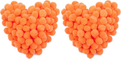 Vista 8 de MORFEN 150 pompones, pompones negros de 1 pulgada, bolas de pompón mullido, pequeños pompones para manualidades, proyectos de manualidades