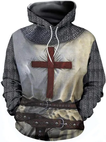 Vista 16 de Sudaderas con capucha unisex con estampado realista en 3D para hombres y mujeres Aztec01