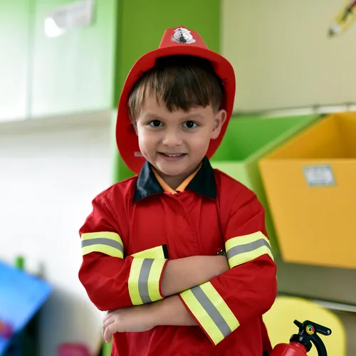 Vista 7 de Disfraz de bombero para niños, jefe de bomberos, cosplay, juguetes de juego de rol