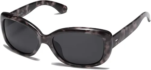 Vista 4 de SOJOS Vintage Square Sunglasses for Women Polarized UV Protection Havana Frame SJ2111