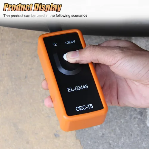 Vista 6 de ZIMISI EL-50448 Herramienta de restablecimiento TPMS, Sistema de sensor de monitoreo de presión de neumáticos OEC-T5, herramienta de activación