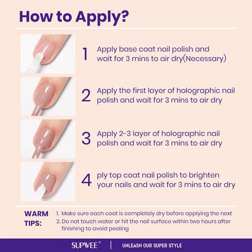 Vista 7 de Esmalte de uñas nude de secado rápido, 0.63 onzas líquidas, esmalte de uñas regular de secado rápido, esmalte de uñas de alto brillo para otoño