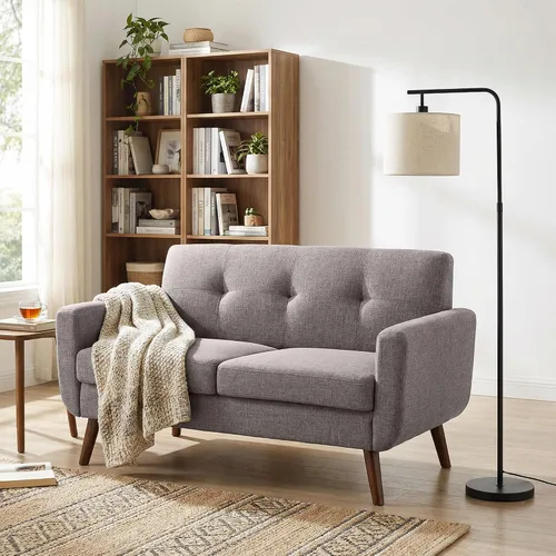 Vista 24 de Tbfit Sofá en Forma de L, Sofás Seccionales Modernos de Mediados de Siglo de 80" de Ancho, Sofás de 3 Plazas con Chaise Lounge Amplio, Sofá Beige