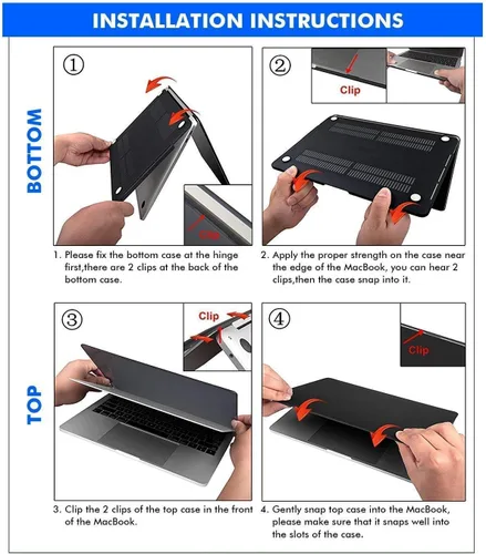 Vista 7 de Funda para laptop compatible con MacBook Air de 11 pulgadas 2015 2014 2013 2012 2011 2010 Realease modelo A1465 A1370, funda protectora de plástico