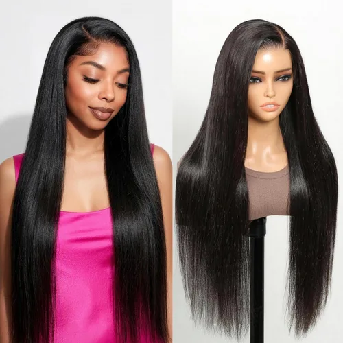 Vista 8 de Peluca de cabello humano rubio Bob de 13 x 4 con encaje frontal 613