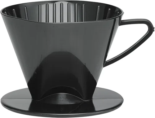 Vista 19 de Cono de Filtro de Café para Verter Fino, Tamaño Número 1, Negro, Prepara de 1 a 2 Porciones