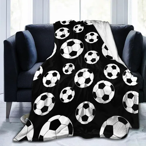 Vista 13 de Manta morada con patrón divertido de pelota de golf, ropa de cama suave, cálida y acogedora, manta de franela de vellón de felpa, regalos para niños