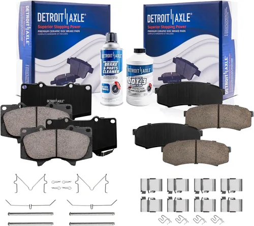 Vista 140 de Detroit Axle - Pastillas de freno para Avalanche Express Suburban Savana Yukon XL 1500 Chevy Tahoe GMC Cadillac Escalade, Pastillas de freno