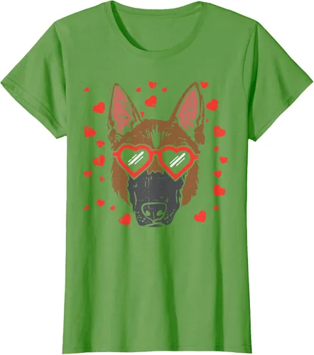 Vista 59 de Camiseta de regalo para perro con cara de pastor alemán, Negro, S