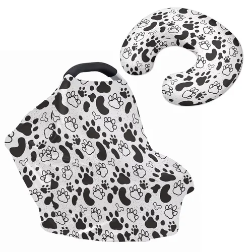 Vista 7 de Cactus Aztec Cowboy - Funda elástica para asiento de coche + funda de almohada para bebés, 2 paquetes de carritos de compras multiusos, silla alta