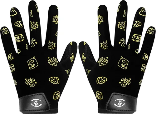 Vista 10 de Guantes de fútbol americano para niños, guantes receptores de fútbol americano juvenil, excelente agarre con silicona adhesiva, antideslizantes