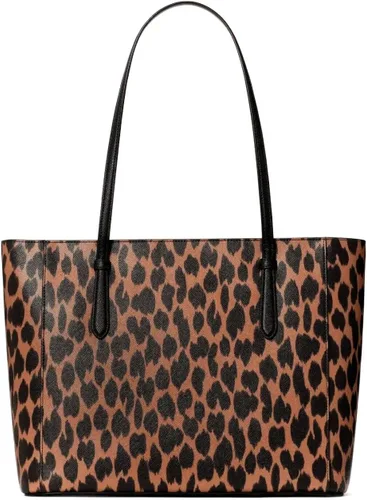 Vista 5 de Kate Spade New York Schuyler Medium Tote Saffiano Spotted Animal print, Marrón