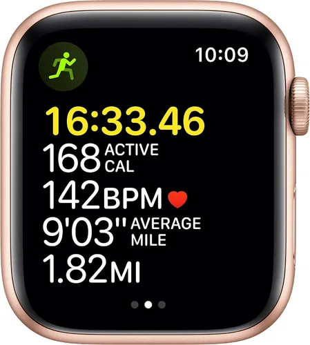 Vista 3 de Apple Reloj SE 1.732 in GPS Caja de Aluminio Oro - Correa Deportiva Starlight