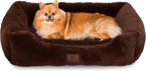 Vista 13 de American Kennel Club Cuddler - Cama para mascotas con entrada de perfil bajo, cama de felpa para perros de 25 pulgadas para razas pequeñas, cama
