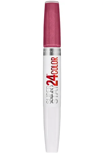 Vista 57 de Maybelline Super Stay 24, lápiz labial líquido de maquillaje de 2 pasos, color altamente pigmentado de larga duración con bálsamo hidratante, Merlot