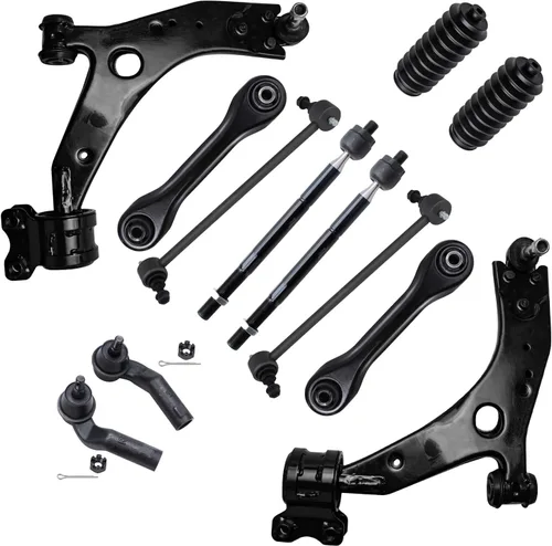 Vista 15 de Detroit Axle - Kit de extremo delantero para Hyundai Sonata XG350 XG300 Kia Optima, 2 brazos de control superiores con juntas de bola, 2 brazos