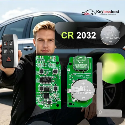 Vista 5 de Control remoto de entrada sin llave KOBJTF10A 315MHz 5 botones de repuesto para Land Rover LR2 Discovery Range Rover Jaguar F-Type XJ 2010-2020