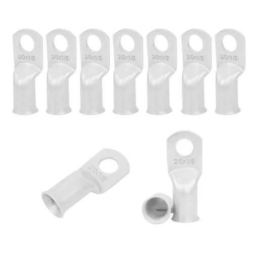 Vista 33 de 25 piezas de terminales de anillo de 1/0 AWG-1/2 (M12), terminales de anillo, conectores de terminal, terminales de cable resistentes, terminales
