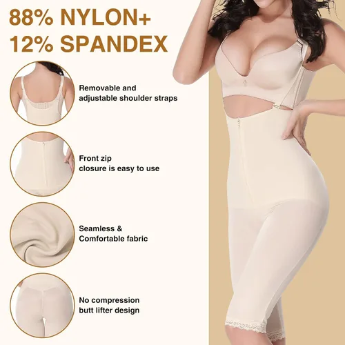 Vista 5 de FeelinGirl Faja Shapewear Tummy Control for Women Body Shaper Shorts Hi-Waist Butt Lifter Thigh Slimmer