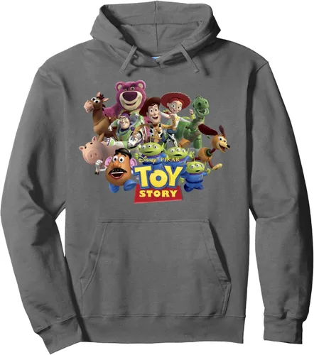 Vista 8 de Disney Pixar Toy Story Buzz Woody Jessie Running Sudadera con capucha, Negro