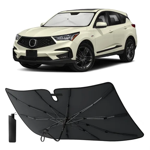Vista 53 de EcoNour Parasol plegable para parabrisas de Mazda 3 2014-2016 2017 2018, parasol para ventana delantera de automóvil, protección UV, bloqueador