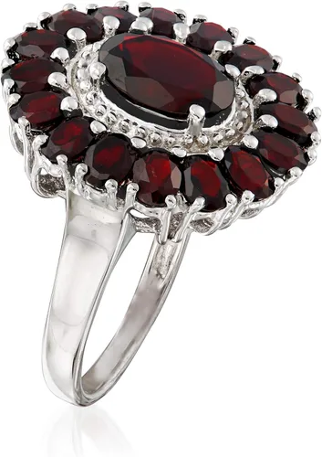 Vista 3 de Ross-Simons 5.20 ct. t.w. Garnet Ring in Sterling Silver