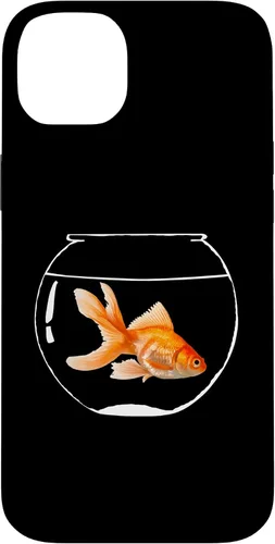 Vista 15 de iPhone 16 Goldfish Bowl Fish Fantail Goldfish Estuche para acuario de agua dulce