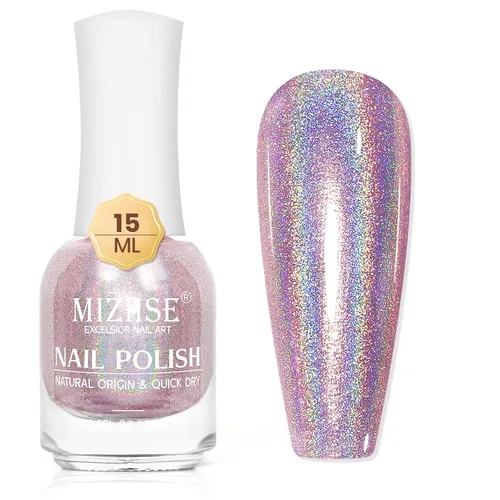 Vista 20 de MIZHSE Esmalte de uñas base y capa superior de secado rápido, 15 ml 0.5 fl oz Esmalte de uñas básico no gel de secado al aire rápido, protector