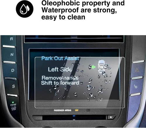 Vista 4 de YEE PIN Protector de Pantalla Lincoln Sync 3 para Lincoln MKC MKS Sync 2/3 AppLink de 8 Pulgadas 2015-2019, Compatible con Protector de Pantalla
