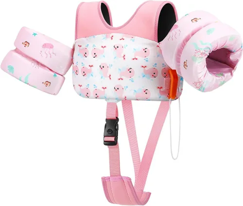 Vista 11 de HeySplash Toddler Swim Vest Fits 13-20-30-50-66 Lbs with Adjustable Strap